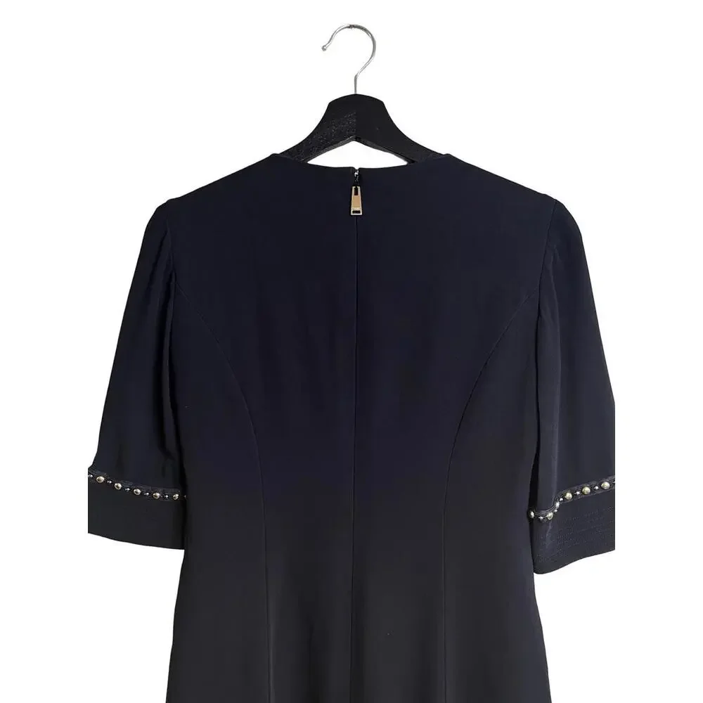 Versace Medusa Stud Sleeve Mini Dress Black Size 38 - Picture 4 of 9
